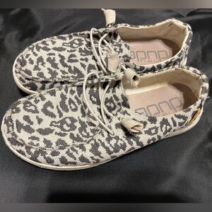 Women’s animal print Hey Dudes